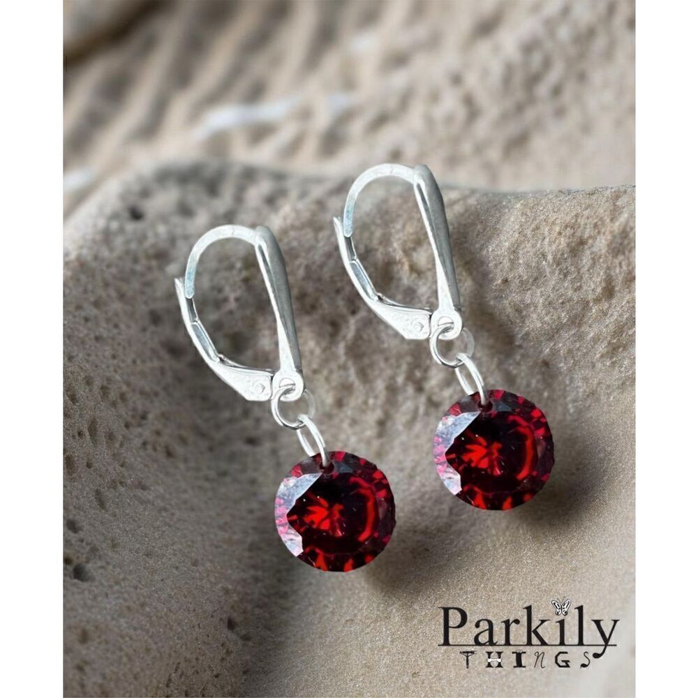 Handcrafted CZ And Sterling Earrings